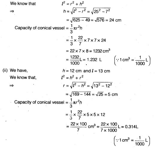 NCERT Solutions for Class 9 Maths Chapter 13 Surface Areas and Volumes a7 2